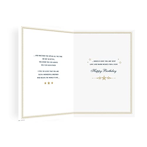 Regal Publishing Biglietto di compleanno classico Brother – 22,9 x 15,2 cm