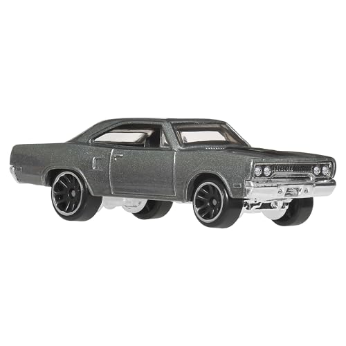 Image of Hot Wheels Toy Car, Fast & Furious 70 Road Runner Custom 1:64 Scale Vehicle with Elevated Deco Execution, Die-Cast Car Seen in the Fast Movies (Styles May Vary)