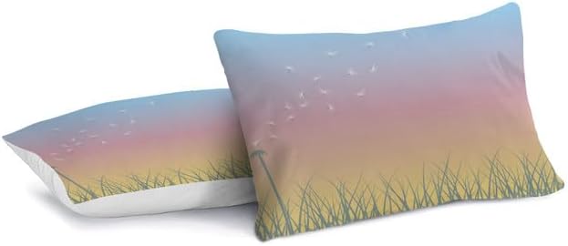 Miniatura 2 de Juego de funda de edredón tamaño matrimonial, 3 piezas de microfibra ligera y suave para todas las estaciones (tamaño matrimonial, 80 x 90 pulgadas,