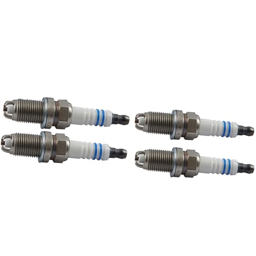 ROBUST 4 Pcs BOSCH Spark Plugs for Audi A3 A4 BMW 3 5 7 Series Dacia Logan Sandero Renault Clio Kangoo Mini Opel Vectra VW Caddy Golf Seat Leon Ibiza Skoda Octavia 0242235914 0242235668 062110120312