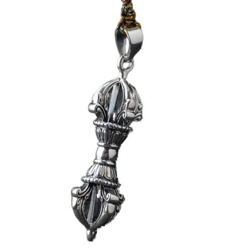 Collier en argent S925 gravé idée cadeau de personnalité bouddhiste unisexe