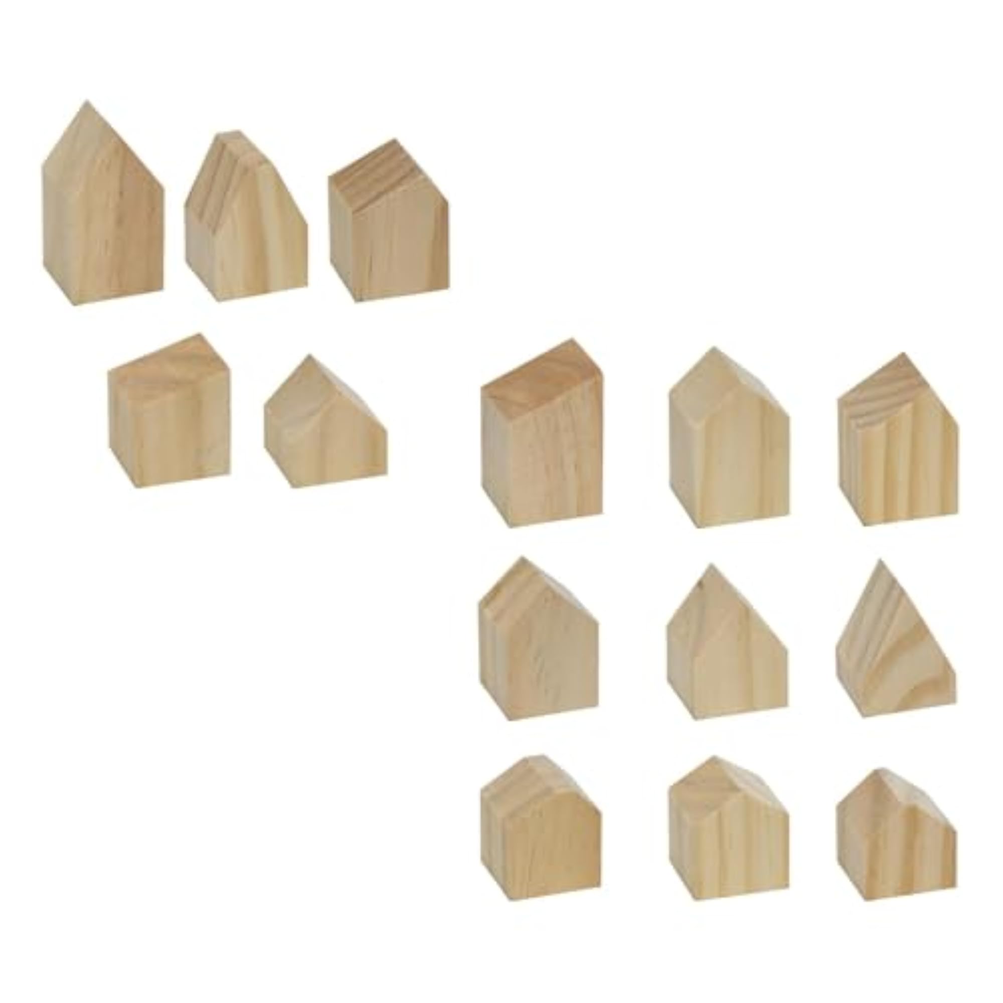 Tiny Blank Wood Cutouts for Weddings & Parties, 5Pcs
