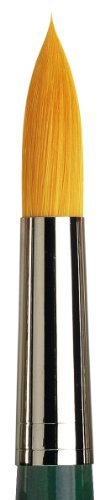 Image of da Vinci Watercolor Series 5570 CosmoTop Nova Paint Brush, Round Synthetic with Short Green Handle, Size 22