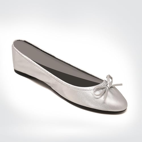 Image of Foldable Flats for Women, Comfortable Ballet Shoes for Weddings & Travel