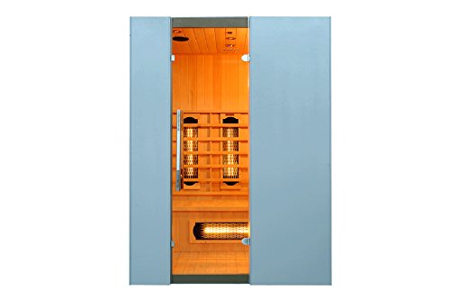 Levi-3-Fullspektrum-3-Personen-Sauna-Infrarotkabine-Infrarotsauna-2400-WattInfrarot-Waermekabine-und-viele-Extras-Strahler-IR-A-IR-B-und-IR-C-FULL-SPEKTRUM