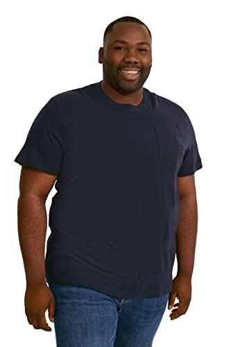 C&A Herren T-Shirt Kurzärmelig Rundhalsausschnitt Baumwolle Stickerei...