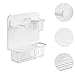 predolo Bathroom Storage Shelf Bathroom Tissue Box Display Board Multipurpose Wall Mounted Hole Board Storage Rack for Garage Tools