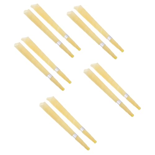 PACKOVE 10pezzi Candele Auricolari in Cera d Api Naturale Per Candela Cerume Candele Portatili Forma Di Tromba Per Aromaterapia e Rilassamento