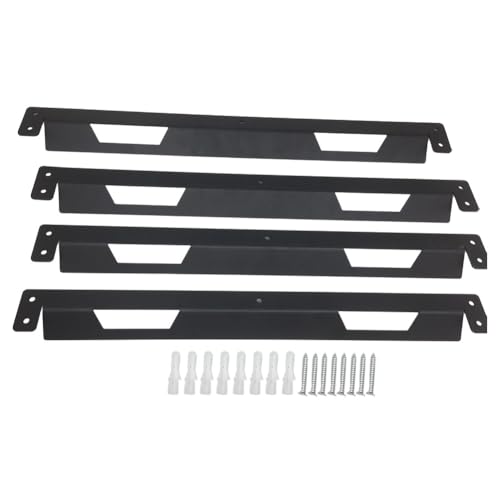 Supports de montage Toughbuilt StackTech en métal noir pour établi mural et remorque x2