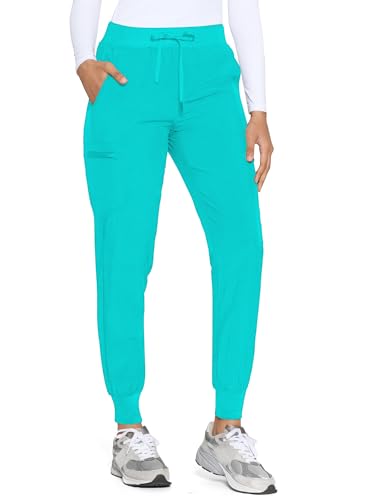 Image of COZYFIT Womens Scrub Pants - Soft Stretch Yoga Style with 5 Pockets, Slim Fit Jogger Scrubs Pants for Women