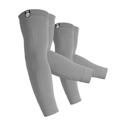 Image of KUE Compression Arm Sleeves for Men Women | Improves Blood Circulation Joint Pain Relief | UV Sun Protection Cooling Sports for Running, Cricket, Gym, Cycling, Biking