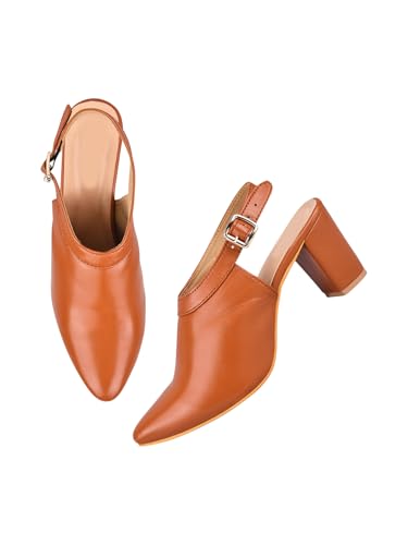 Image of SilverArrow Style Fancy Trending and Comfort Block Heel Sandal Mule Bellies Sandal for Womens and Girls Black