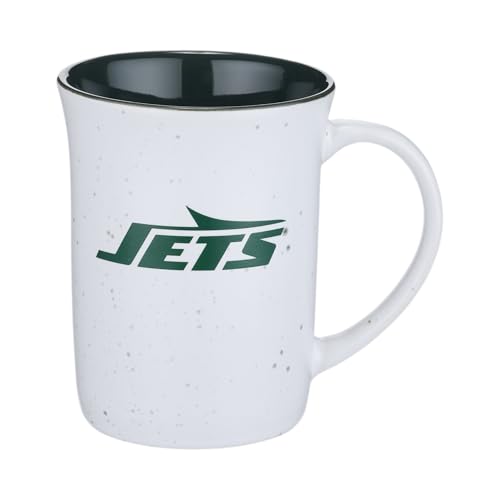 The Memory Company Officially Licensed NFL - New York Jets 15oz Speckle Mug with Logo