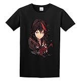YuZhong Ryuko Matoi Kill La Kill Anime Men T Shirt Men's Tops Tees Black XL