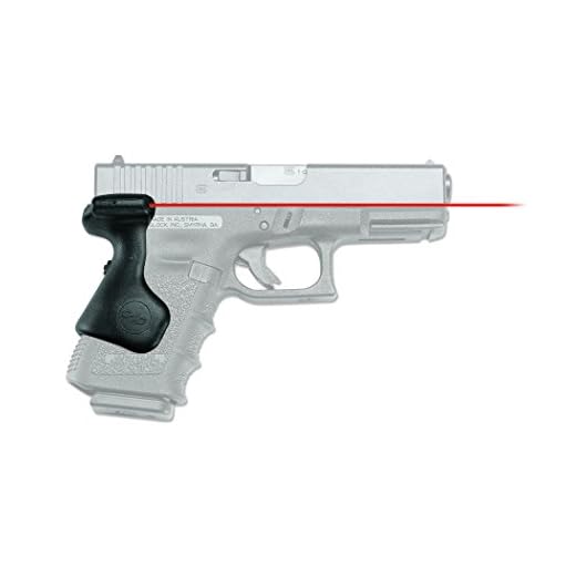 Crimson Trace LG-639 Lasergrips with Red Laser, Heavy Duty Construction and Instinctive Activation for GLOCK Compact Pistols, Defensive Shooting and Competition