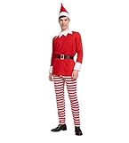Costumizate! Disfraz de Elfo Travieso para adulto (talla única). Especial para Navidad. (L)