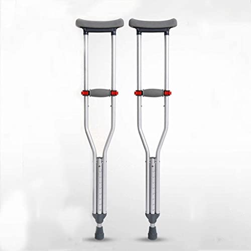 Aide à la mobilité à l'hôpital et à domicile avec béquilles sous les bras en aluminium