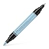 Faber-Castell Art & Graphic Pitt Artist Pen Dual Marker India Ink, Ice Blue, Single Pitt Pen, For Art, Craft, Drawing, Sketching, Home, School, University, Colouring #2
