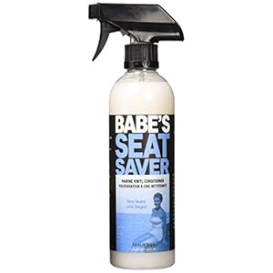 Babe’s Seat Saver – Marine Vinyl Protectant & Conditioner – UV Protection for Boat Seats – Non-Silicone Formula Keeps Upholstery Soft & Smooth – 16 oz/Spray