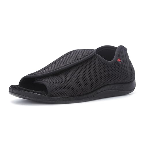 sekiueo Zapatillas Hombre Zapatos para Diabéticos Ajustables Sandalias para Caminar con Punta Abierta Extra Ancha para Pies Hinchados Y Edemas,Negro,38 EU sekiueo Zapatillas Hombre Zapatos para Diabéticos Ajustables Sandalias para Caminar con Punta Abierta Extra Ancha para Pies Hinchados Y Edemas,Negro,38 EU