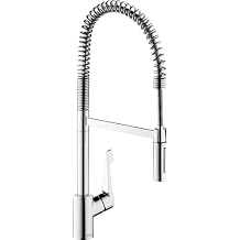 Hansgrohe Kitchen Mixer Semi-Professional Cento XXL High Spout with Pull-Out Dish Rinser Chrome