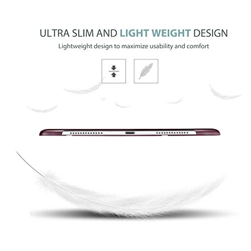 Procase Ipad Pro 9.7 Inch Case, Ultra Thin Lightweight Smart Cover, Auto Sleep/Wake Stand With Semi-Transparent Back Cover For Ipad Pro 9.7 2016 (A1673 A1674 A1675) –Wine #TOP3