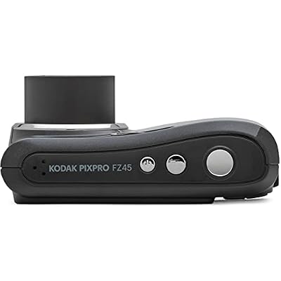 Kodak FZ45BK PIXPRO FZ45 16MP Digital Camera, Black Bundle with Lexar 32GB High-Performance 800x UHS-I SDHC Memory Card + Deco Photo Point and Shoot Field Bag Camera Case