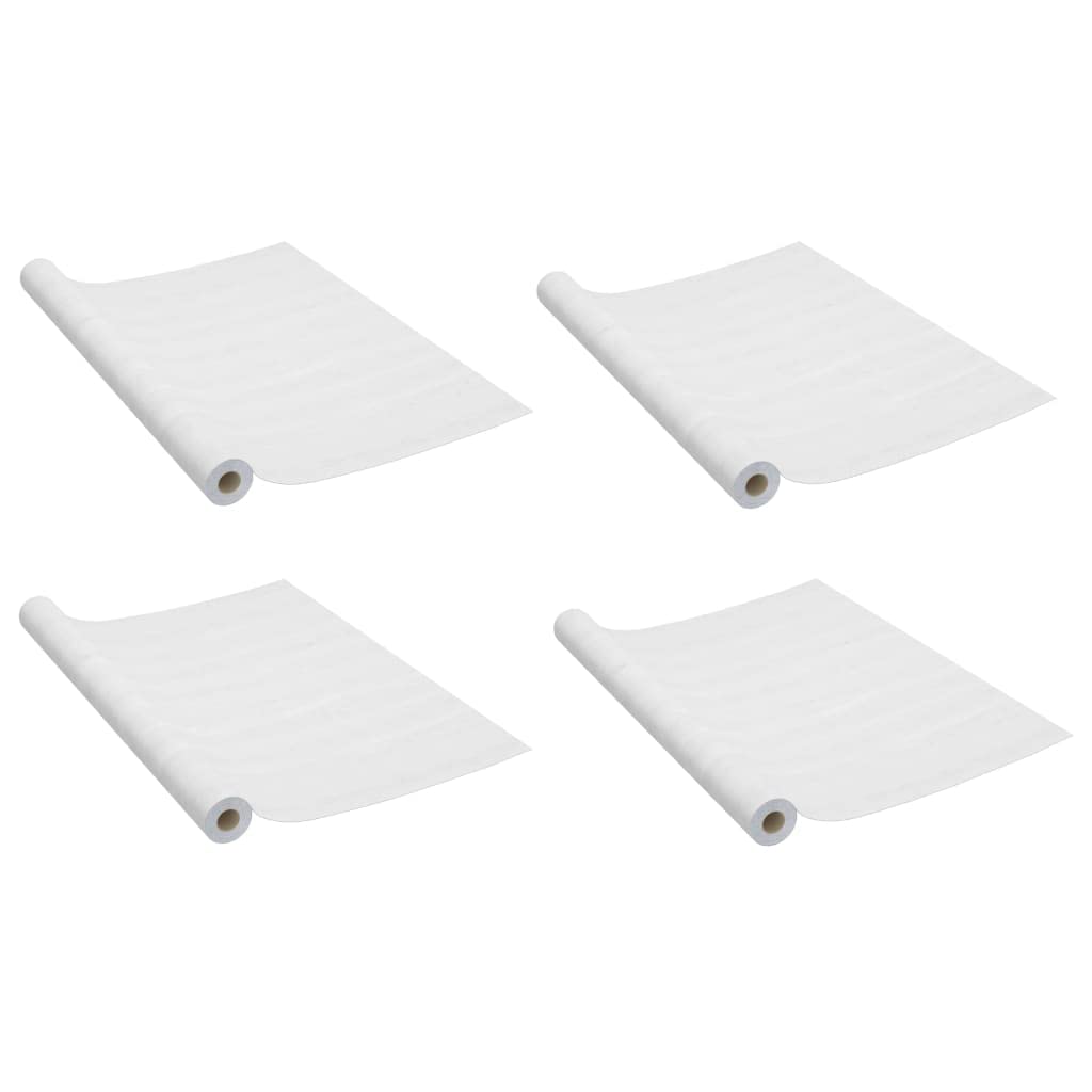 Film adhésif pour meuble cuisine étagères armoires bois blanc 4x
