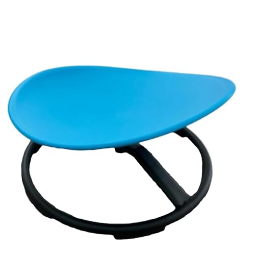 Giggle & Play Kids Swivel Chairs, Sensory Spinning Chair, Body Balance Physical Therapy Equipment, Autism Swivel Chairs, Montessori Carousel Spinning Toy Chair - 360° Sit and Spin - Assembled (Blue)
