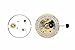 Ewatchparts Genuine Compatible With ETA 2824-2 Automatic Watch Movement 25 Jewel Date @3 Gold Swiss made