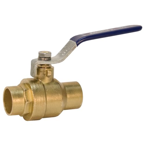Válvula de bola 1/2 para soldar Nibco S-FP-600, llave de paso de latón de dos piezas con palanca