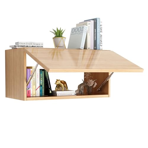 Armoire de rangement au-dessus du bureau pour maximiser l'espace en petit salon