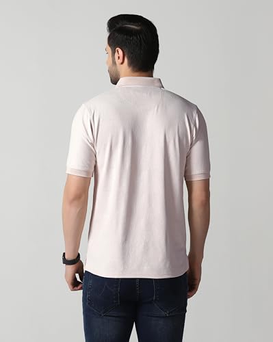 Image of TAGDOMen's Polo T Shirt | Half Sleeve | Textured & Collar Polo T-Shirt for Men (2053)