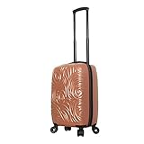 Mia Toro Italy Swirl Hard Side Spinner Carry-on, Champagne, One Size