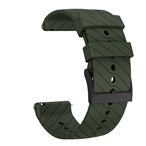 GSZCCZS Correas de Reloj Inteligente de Silicona de Repuesto de 24mm para Suunto D5/7/9/Baro Spartan Sport Pulsera HR Baro Smartwatch Pulsera