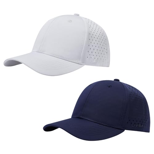 Image of UPF 50+ Performance Water Resistant Baseball Cap Lightweight Breathable Hat Golf Running Boat Hiking for Men Women