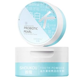 GenericSHOUKOU PROBIOTIC PEARL 50g Teeth Whitening Powder Pearl Essence Natural Dental Toothpaste Toothbrush Kit Oral Hygiene For Remove Stains Plaque
