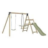 Station ARBOUSIER balançoire   vis à vis   Toboggan   kit d'ancrage   Bois FSC® h190 cm