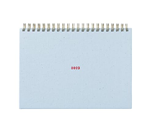 ラボクリップ 手帳 2023年 A5 マンスリー スケッチ 帆布 ホワイト 2312T01-WH