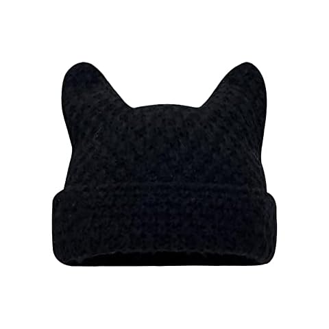 LIUZHIPENG Gorro de lana con orejas de gato cálido para invierno Cover