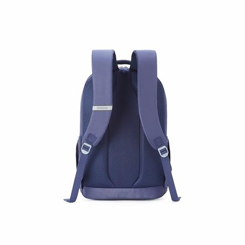 Image of American Tourister Regus | 32 Ltrs | 4 Compartments | Bottle Pocket | Ergonomic Padded Back Panel & Shoulder Straps | Laptop Backpack | 1 Year International Warranty | Navy