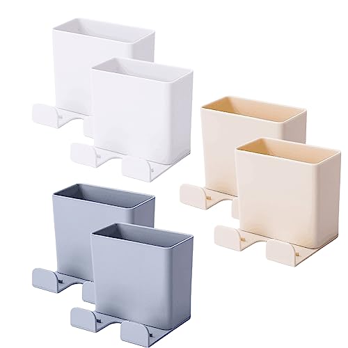 6 Piezas Organizador De Control Remoto De Montaje En Pared,Cajas De Almacenamiento De Control Remoto, Soporte De Control Remoto Autoadhesivo, Para El Hogar, La Oficina, Reproductores Multimedia