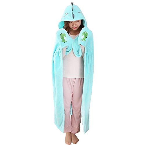 LUCK COLLECTION Manta de Dinosaurio con Capucha para niños, Regalo de cumpleaños