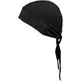 Schampa Stretch Headwrap , Color: Black, Size: OSFM BNDNA003