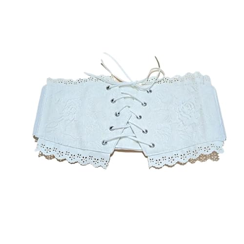 Elegant Ladies Corset Belt Female Elastic Lace Cummerbund Tie Rope Accessories for Women Dress coat Waistband