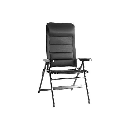 Brunner Aravel 3D Sedia Ergonomica da Campeggio, L, Nero