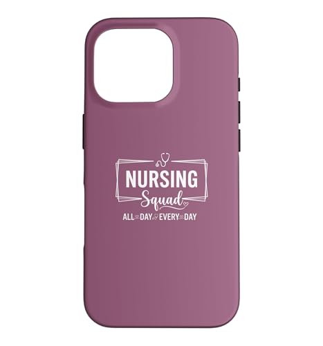 Nursing Squad All Day Every Day Nurse �L���[�g �`�[���N���[ �s���N �X�}�z�P�[�X iPhone 16 Pro �p