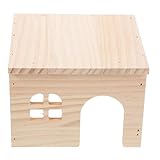 BESPORTBLE Hamster Hideout House Integrated Feeding Platform Multi-Chamber Habitat for Small Animals for Hamsters Chinchillas and Gerbils