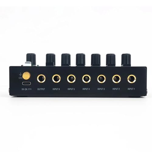 Mixer Audio 6 canaux MIX600 mini mélangeur de son stéréo ultra-compact à faible bruit