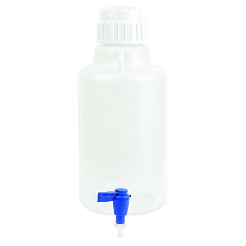 5L Round carboys w/Spigot and Screw Closure, Karter Scientific 251H2 (Pack 5)